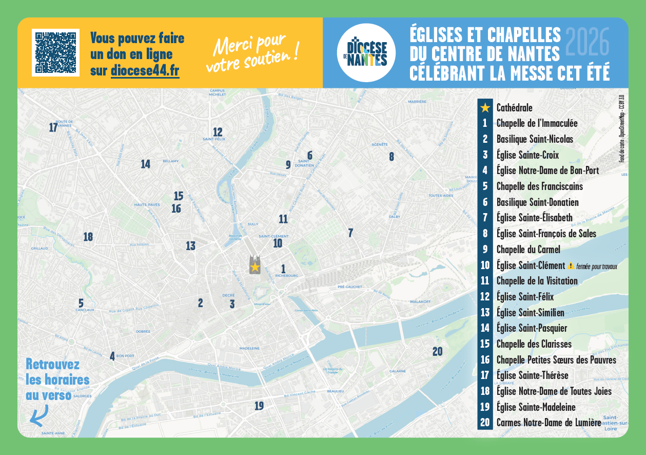flyer messes Nantes centre été 2026 carte