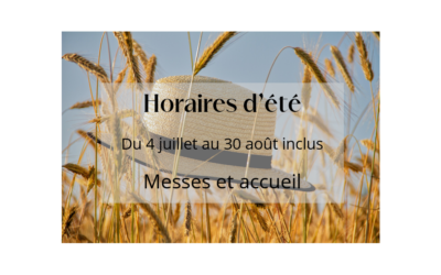 Horaires d’été